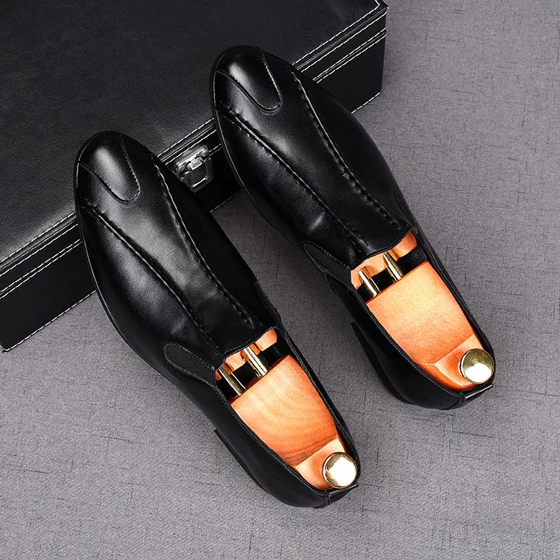 Chaussures en cuir patchwork blanc pour hommes, nouvelles chaussures de luxe pour hommes, robe de mariée, zone de Rh, chaussures Oxford pour hommes, taille 38-44