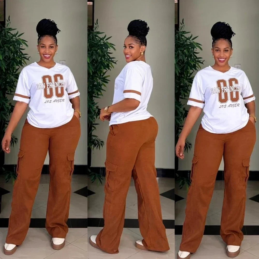 2 pièces femmes ensembles Dashiki africain nouveauté été printemps correspondant ensembles deux pièces ensembles haut pantalon costumes tenues vêtements 2025