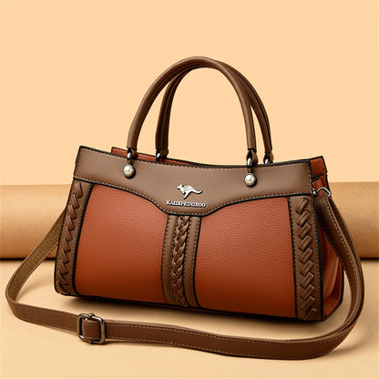 Sac à main multicouche de luxe pour femmes, sacoche tendance de bonne qualité en cuir souple, sac à bandoulière, 2024