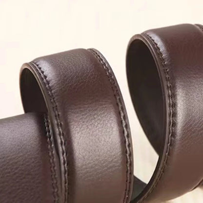 Ceinture en cuir véritable pour hommes et femmes, sangle de structure automatique, mode polyvalente, procureur, femme, homme, blanc, noir, pantalon rouge, environnement