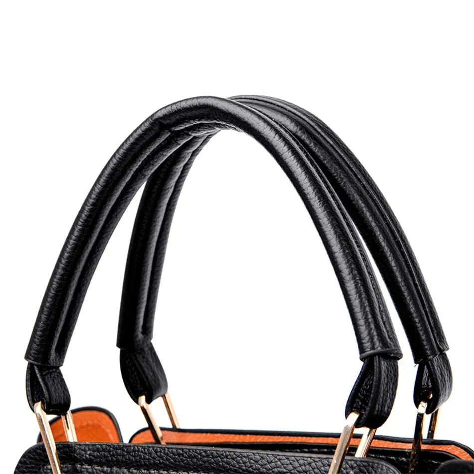 3 couches grande capacité femmes sac fourre-tout en cuir souple sacs à main de luxe femmes sacs concepteur couleur unie sac à bandoulière sacs à main 2025