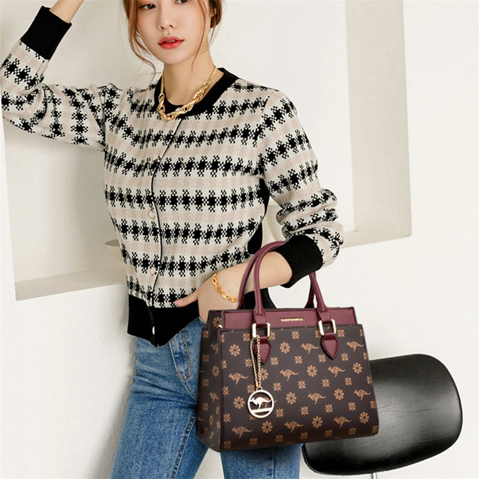 Sacs à bandoulière en cuir College pour femmes, sac à main de luxe pour femmes, sac fourre-tout Messenger, haute qualité, 2024