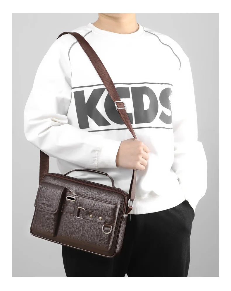 Sac à bandoulière en cuir PU pour hommes, sacs de poitrine imperméables, sacs de voyage, sacoches à la mode, offre spéciale