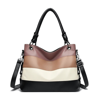 Trois couches de luxe fourre-tout décontracté femmes Sac de haute qualité en cuir Pu dames sacs à main pour femmes grand épaule sacs à bandoulière Sac nouveau