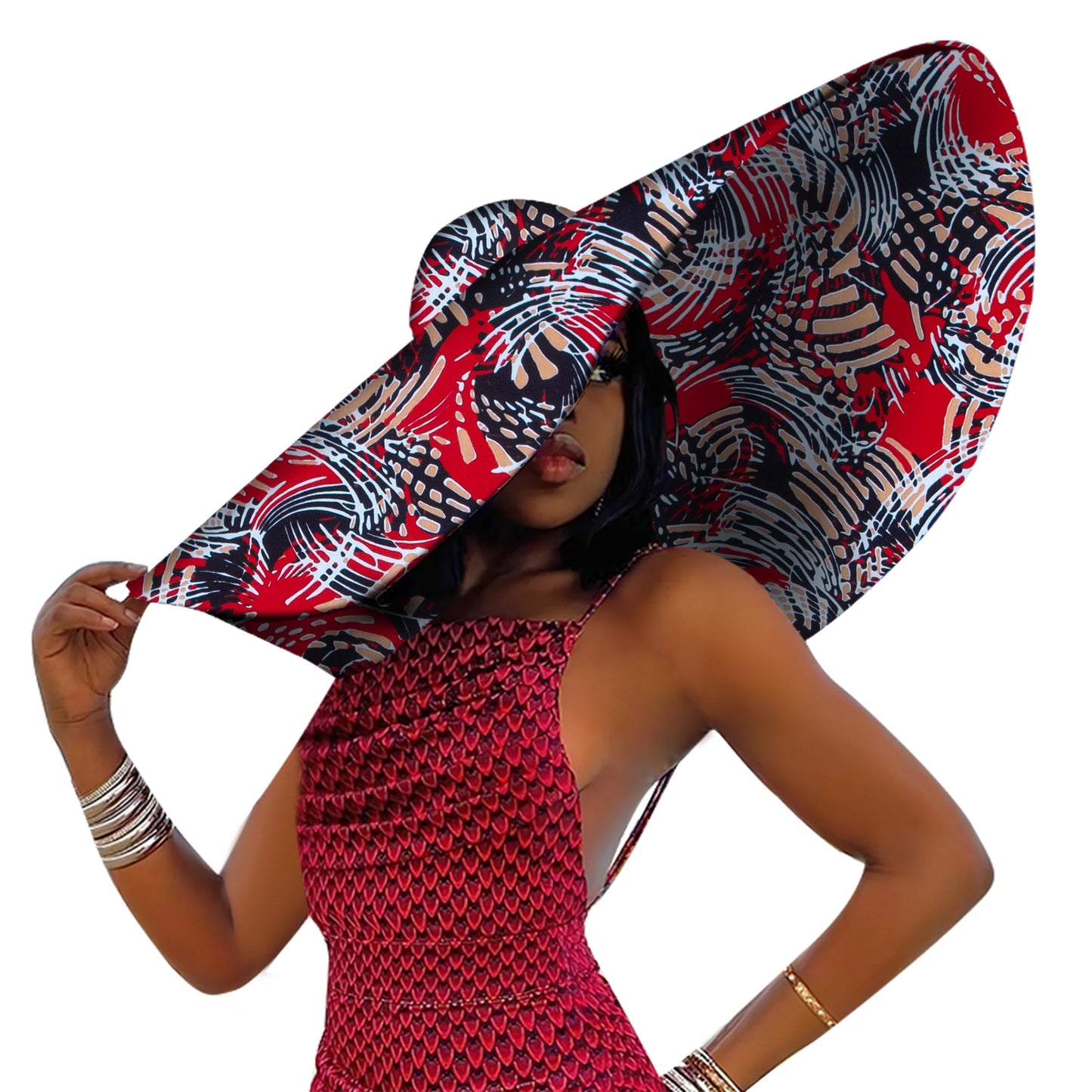 Chapeau de plage africain pour femmes, casquette Ankara à large bord, protection solaire, produit personnalisé, mode estivale
