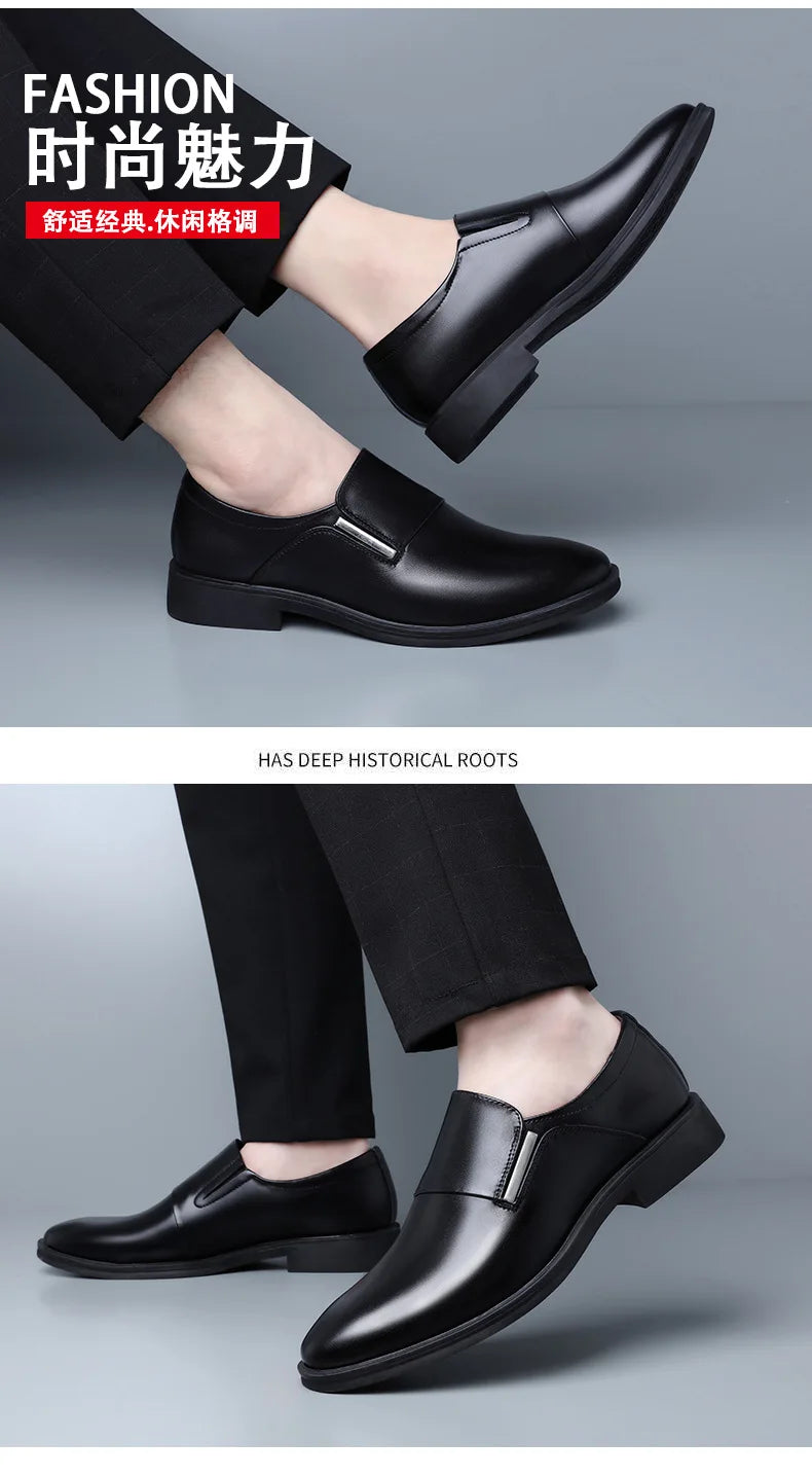 Nouveauté mode britannique hommes blanc noir sans lacet robe affaires chaussures décontractées mocassins mâle robe de mariée chaussures de retour