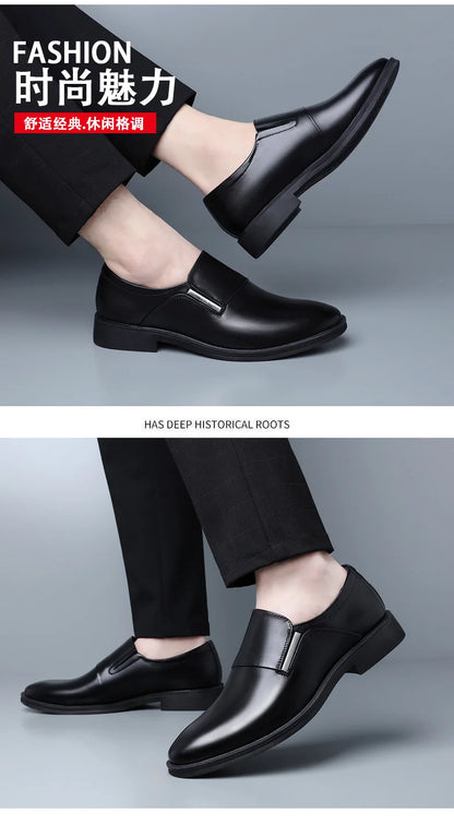 Nouveauté mode britannique hommes blanc noir sans lacet robe affaires chaussures décontractées mocassins mâle robe de mariée chaussures de retour