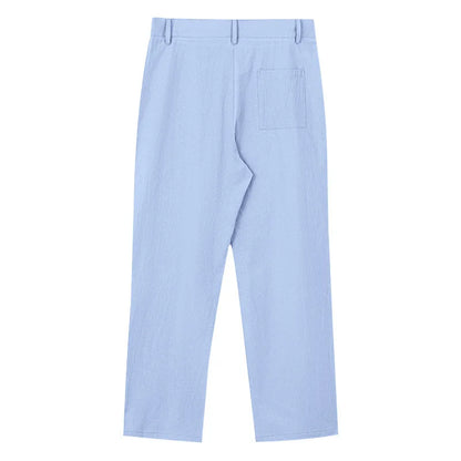 BERAKAH SUPRÊME – pantalon de costume décontracté en lin pour hommes, couleur unie, nouvelle mode, pantalon de plage à jambes larges, européen et américain