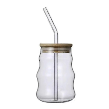 Verre à thé à bulles Transparent de 550ml, avec pailles, tasses à bière, pichet à jus de lait et de fraise, tasse à café, verres pour fête ﻿