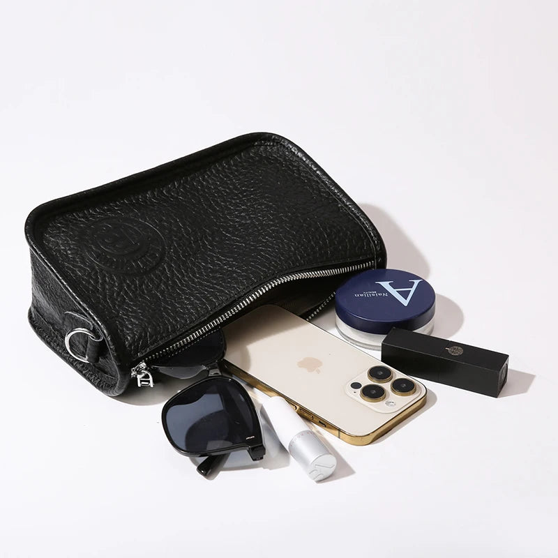 Sacs à bandoulière en cuir véritable de vache pour femmes, tendance 2023, sacs à main pour dames, sac à bandoulière en cuir souple, sacoche