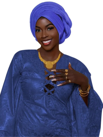 Mode africaine musulmane Turban casquette femmes Autogele couvre-chef dame bandeau Nigeria mariage couvre-chef Turbante Mujer 2025