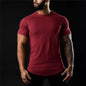 BS -T-shirt en coton été hommes athloisir entraînement à manches courtes Muscle Fitness T-shirt de haute qualité hommes T-shirt Gym Sport chemise hauts