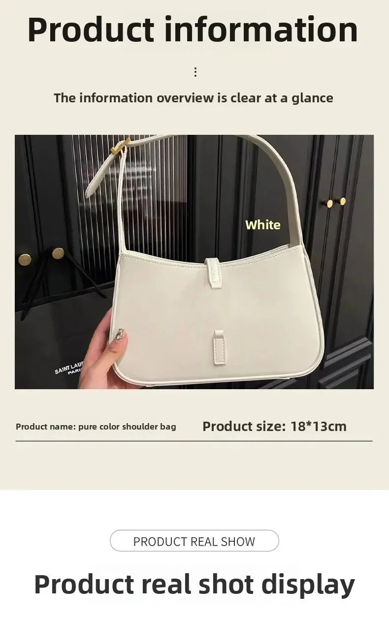Nouveau 2025 sac à main pour femmes simple épaule sous les bras mode Hobo rétro pratique petite Niche en cuir PU doublure en Polyester oreiller Sh