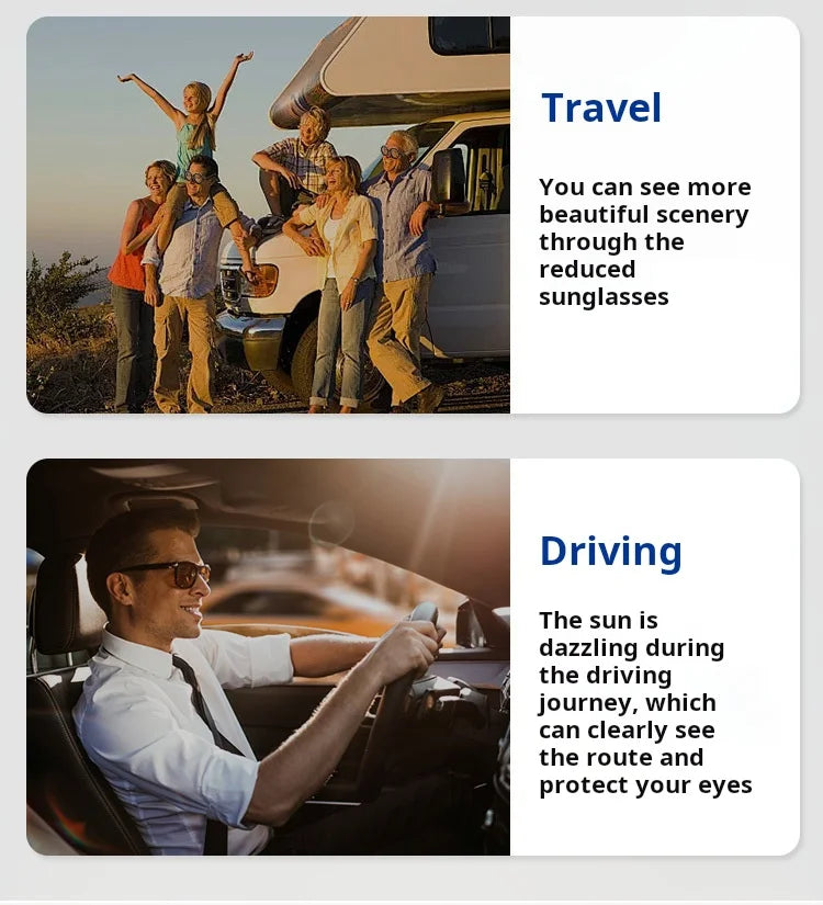 Lunettes de soleil de pêche à gradation réglable à 9 niveaux ND2-400 lunettes de soleil polarisées UV anti UV filtre ND avec ensemble de étuis à lunettes