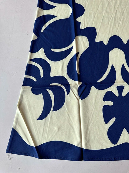 Robe transfrontalière européenne et américaine pour femmes, nouvelle robe, col en v, sans manches, Sexy, imprimée, grand ourlet, longueur moyenne, 2024