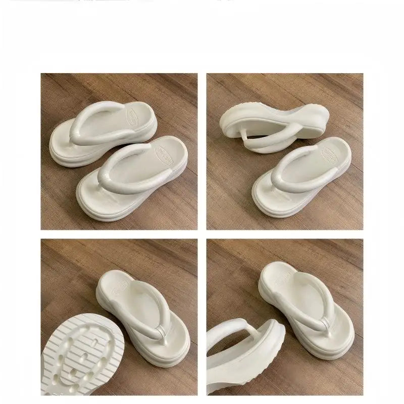 Tongs à semelles épaisses pour femmes, tongs de plage en plein air à la mode pour femmes, nouvelle collection été
