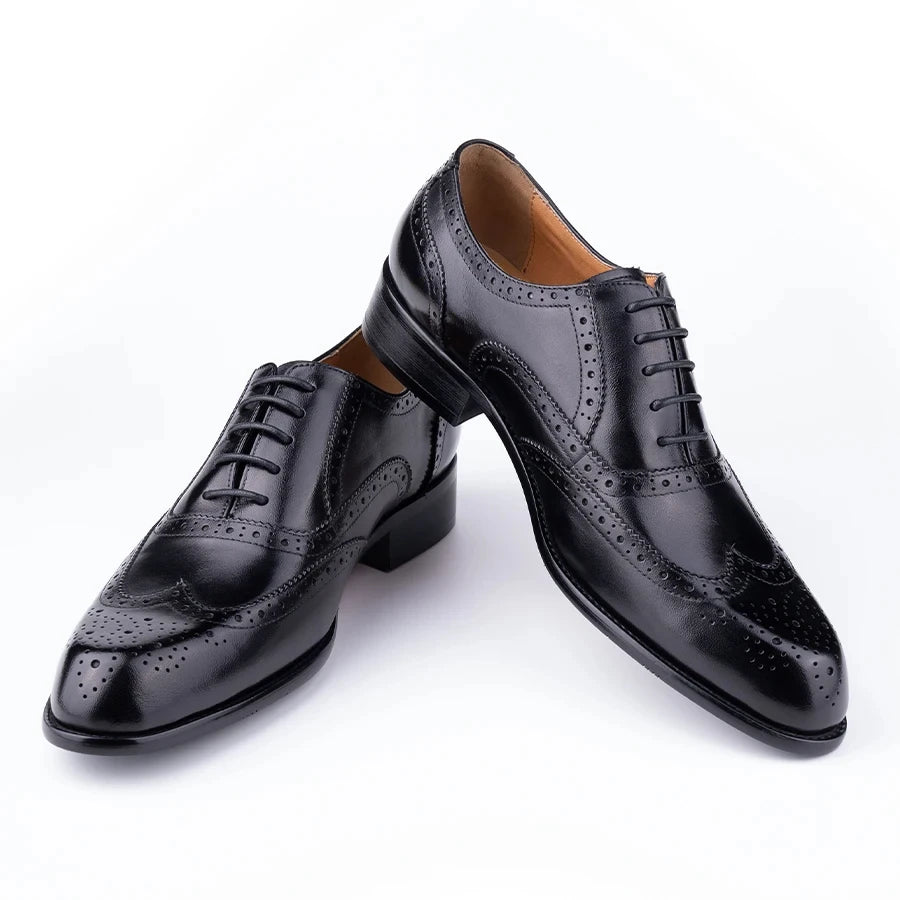 Chaussures Oxford faites à la main pour hommes, chaussures Derby à lacets, cuir véritable, élégantes, carrées, artisanat, fête de mariage, nouvelle tendance, mode