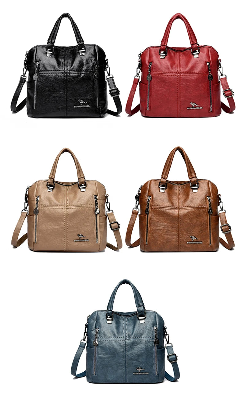 2025 poches multiples sacs à Main en cuir souple pour femmes sacs à Main de luxe femmes sacs concepteur épaule sacs à bandoulière Sac A Main