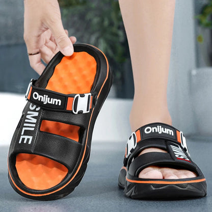 2025 nouveaux pantoufles de Massage pour hommes sandales d'extérieur intérieures plage confortables diapositives souples chaussures décontractées pour hommes femmes pantoufles de maison