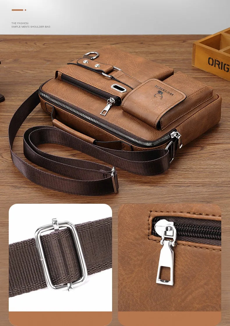 Sac à bandoulière en cuir PU pour hommes, sacs de poitrine imperméables, sacs de voyage, sacoches à la mode, offre spéciale