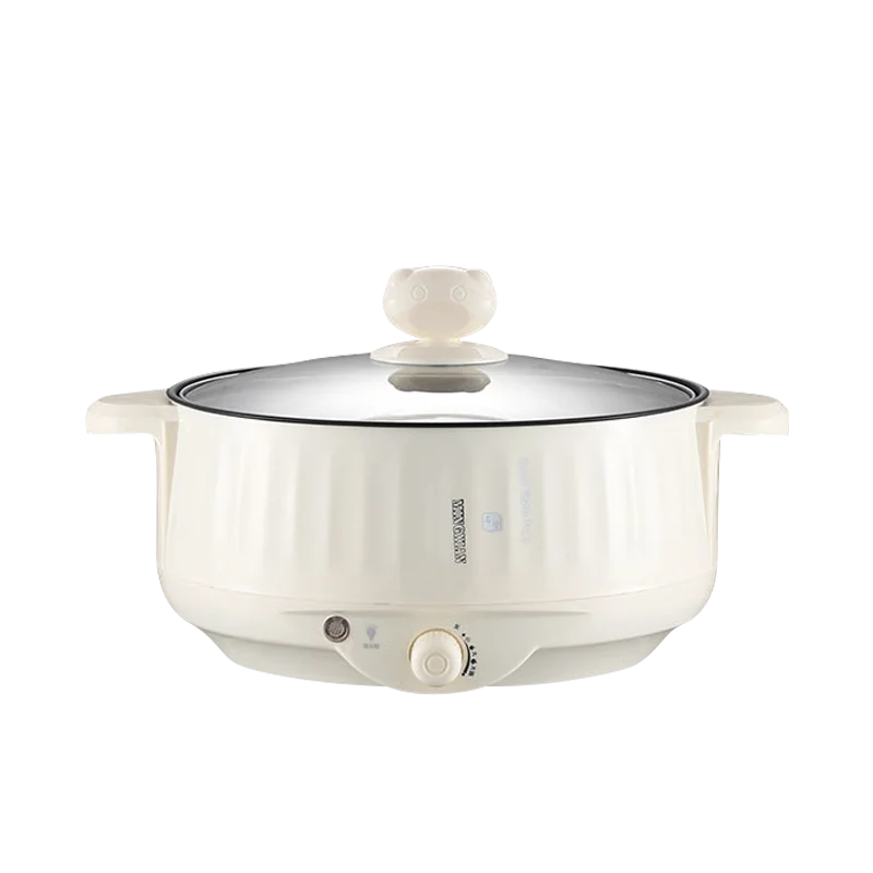 Pot électrique multicuiseur simple/Double couche de 1,7 l, poêle antiadhésive domestique pour 1 à 2 personnes, cuiseur à riz chaud, appareils de cuisson