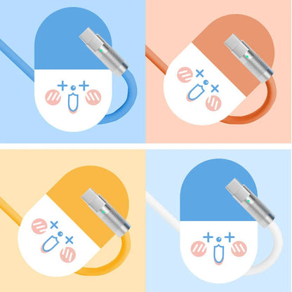 120w 6a Charge Super rapide PD Type C câble en Silicone liquide Charge rapide 1M 2M câble Usb câble de chargeur Usb C à C