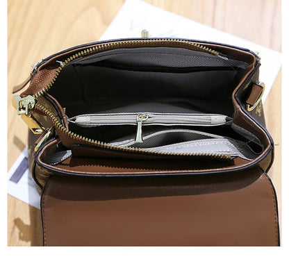 Sac à bandoulière imprimé de luxe pour femme, design de mode, accessoires en métal, marque initiée, sac à main féminin