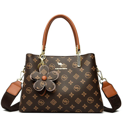 Sacs à poignée supérieure imprimés pour femmes, Sac à main en cuir de bonne qualité, Sac à bandoulière de luxe de styliste pour dames, Sac de banlieue