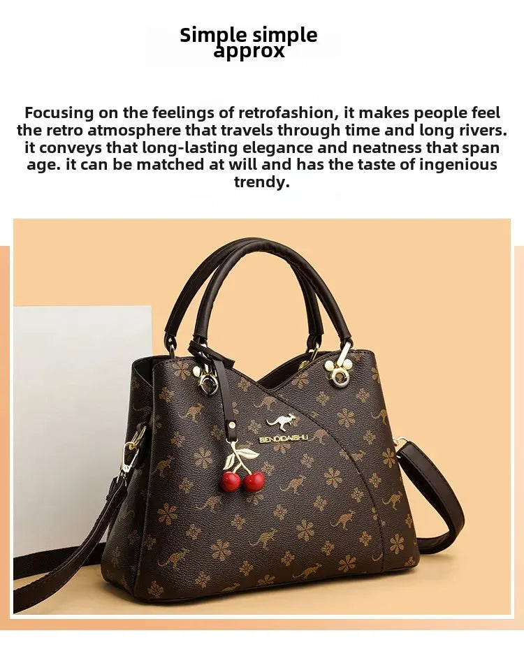 Kangourou femmes sac à main épaule sac à bandoulière automne nouveau Style à la mode maman sac grande capacité fermeture à glissière dames sac à main