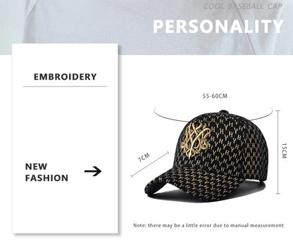 Casquette de baseball pour hommes, chapeau de printemps à la mode, marque ins tide, décontracté, hipster de rue sauvage