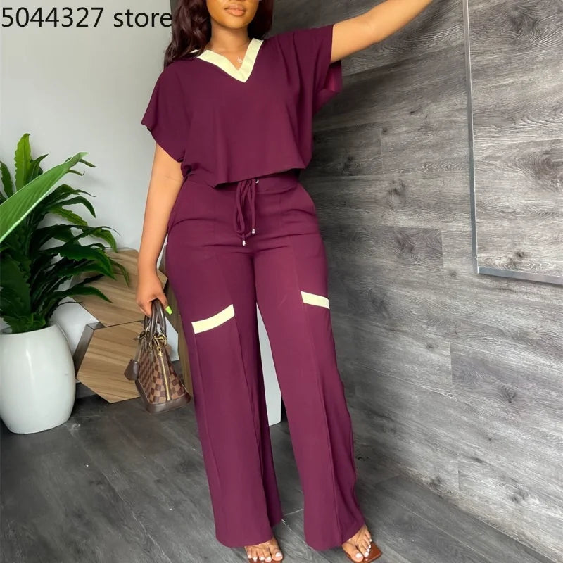 Tenues africaines Dashiki pour femmes, vêtements grande taille, mode d'été, hauts à manches courtes, pantalons, Ankara, ensemble 2 pièces, 2023