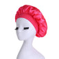 Femmes Satin solide à large bord chapeau de couchage nuit Bonnet de nuit soins des cheveux Bonnet Bonnet de nuit pour femmes hommes unisexe casquette bonnet de nuit