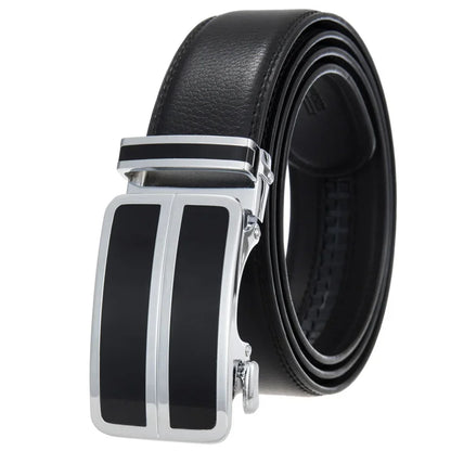 Plyesxale Black Khaki Blue Red White Leather Belt For Men Good Quality Mens Belts Luxury Automatic Buckle Waist Strap Male B1049