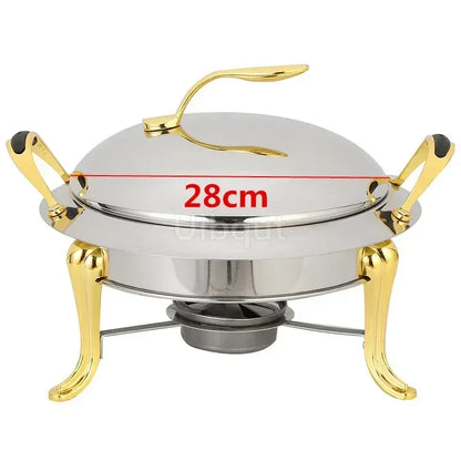 Pot à alcool en acier inoxydable, or sec, petit marmite, restaurant, hôtel, ménage commercial, shabu, pot à frire, réchaud de mariage