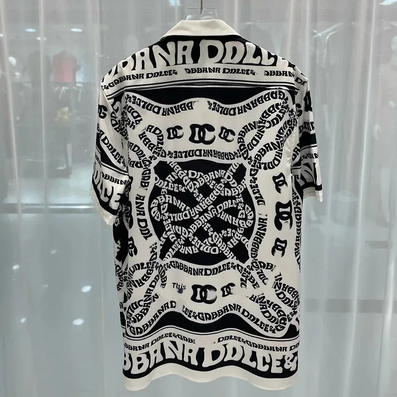 Chemise à manches courtes pour hommes, imprimé numérique, à la mode, vêtements décontractés pour jeunes, adaptés à la plage, été, offre spéciale de printemps