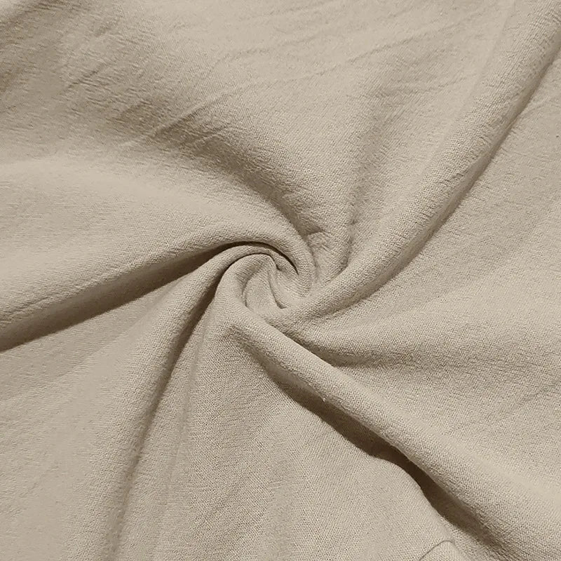 Pantalon de plage confortable en coton et lin pour hommes, sangle droite, haute qualité, décontracté, printemps et automne, nouvelle mode, 2025