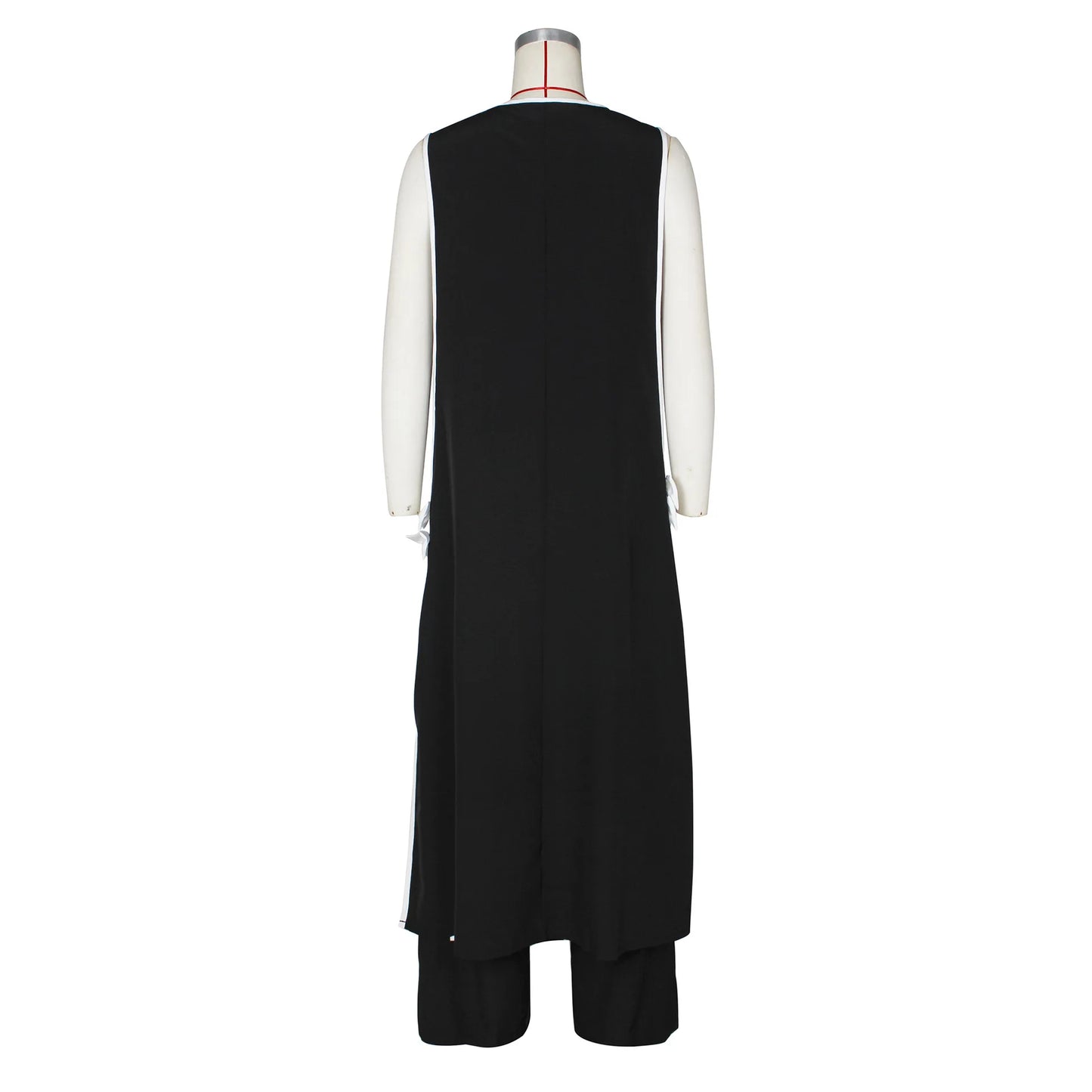 Ensemble de survêtement assressentipour femme, pantalon à glaçure épissée, pantalon à jambe large, longueur de rinçage, élégant, travail de rue, 2 pièces