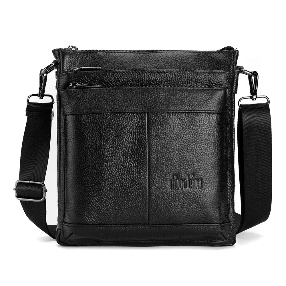 Sac messager en cuir pour hommes, sac à bandoulière d'affaires, petit sac à bandoulière multifonction, sac de voyage pour hommes