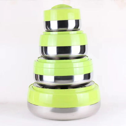 Conteneur de stockage des aliments, boîte à déjeuner Bento en plastique, Thermos pour aliments chauds, boîte de conservation des aliments, accessoires de cuisine 4 pièces