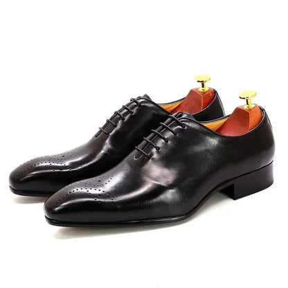 Chaussures d'affaires italiennes originales en cuir véritable faites à la main pour hommes, chaussures Derby à la mode pour marié et mariage, mocassins