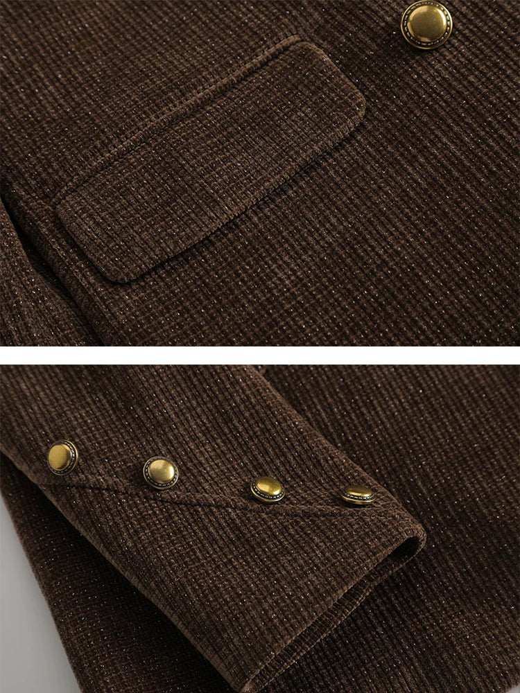 Hiver rose café noir bureau dames pantalon costume femmes femme affaires vêtements de travail veste Blazer et pantalon formel 2 pièces ensemble