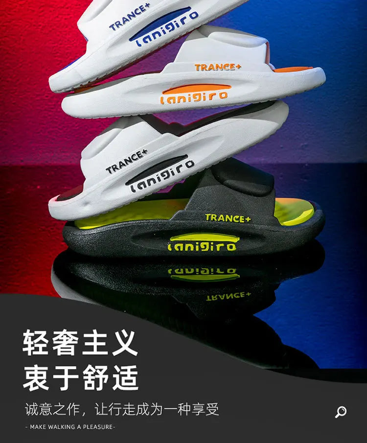 Tongs OligBeach pour hommes, pantoufles à enfiler, sandales chaudes, Zapatos zones bre, optique extérieure, chaussures à plateforme, mode