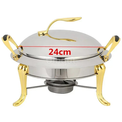 Pot à alcool en acier inoxydable, or sec, petit marmite, restaurant, hôtel, ménage commercial, shabu, pot à frire, réchaud de mariage
