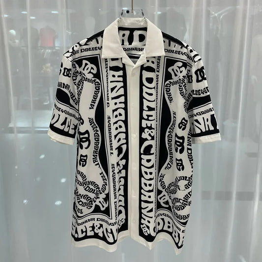 Chemise à manches courtes pour hommes, imprimé numérique, à la mode, vêtements décontractés pour jeunes, adaptés à la plage, été, offre spéciale de printemps