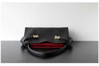 Niche léger luxe haut de gamme en cuir grande capacité première couche peau de vache sac à main pour femme sac fourre-tout banlieue loisirs polyvalent