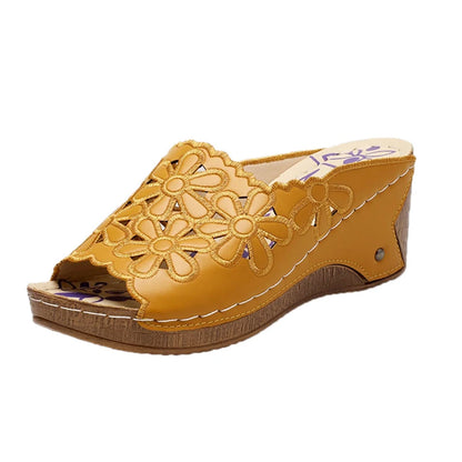 Femmes chaussures sandales été chaussures de marche en plein air sans lacet sandales dames chaussures pour femmes compensées rétro femme pantoufles chaussures femme