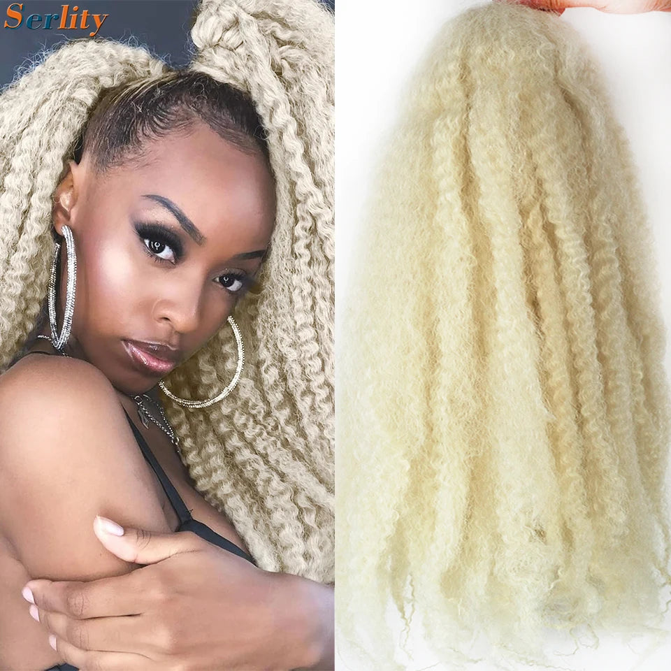 Marley Twist cheveux tressés pré - étirés pack de 1 - 6 ombre boucles africaines crochet cheveux tressés pour faux locs Jumbo Marley Twist cheveux