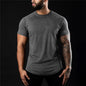 BS -T-shirt en coton été hommes athloisir entraînement à manches courtes Muscle Fitness T-shirt de haute qualité hommes T-shirt Gym Sport chemise hauts