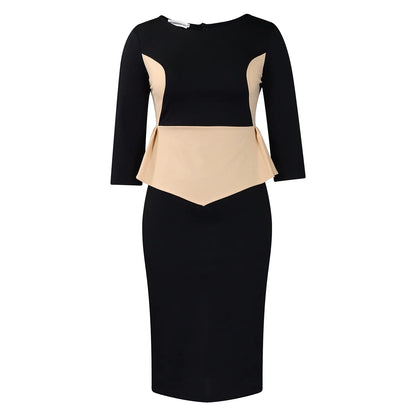 Robe de banlieue pour femmes, nouvelle mode automne et hiver, tempérament élégant, couleur, sac de banlieue, fesse