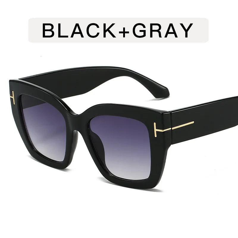 Lunettes de soleil vintage pour hommes et femmes, protection UV, forme carrée, haute qualité, style tendance